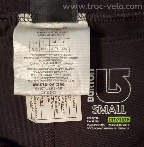 Short Burton Total Impact enfant - 3
