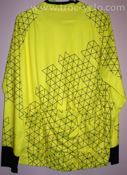 Maillot vélo manches longues - marque "NWAVE" - 3xl - jaune fluo/noir - 2