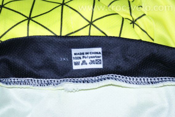 Maillot vélo manches longues - marque "NWAVE" - 3xl - jaune fluo/noir - 3