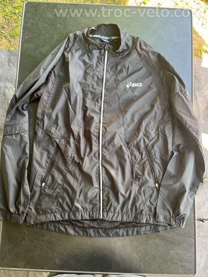 Veste pluie/ coupe vent Asics noir en TBE  - 2