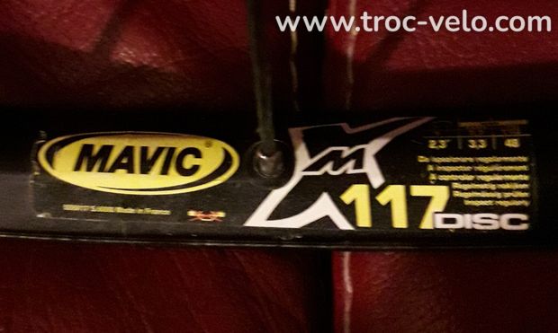 Paire roues 26 pouces Mavic Xm 117 moyeux et cdrl 10v Shimano FH-M525 en Tbé - 2