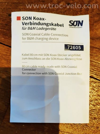 Câble de connexion pour B+M USB-werk avec connecteur coaxial SON - 5