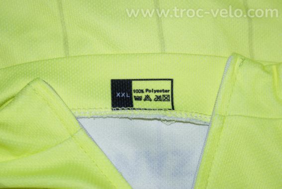 Maillot vélo manches longues - team "TREK" - xxl - jaune fluo - 3