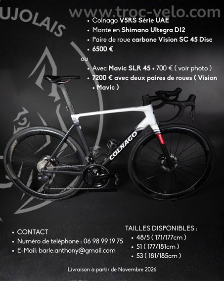 Colnago V5RS ultegra di2 12v roues carbone Vision - 2