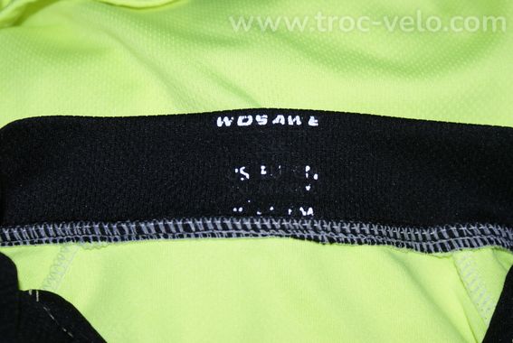 Maillot vélo manches longues - marque "WOSAVE" - xxl - jaune fluo/noir - 3