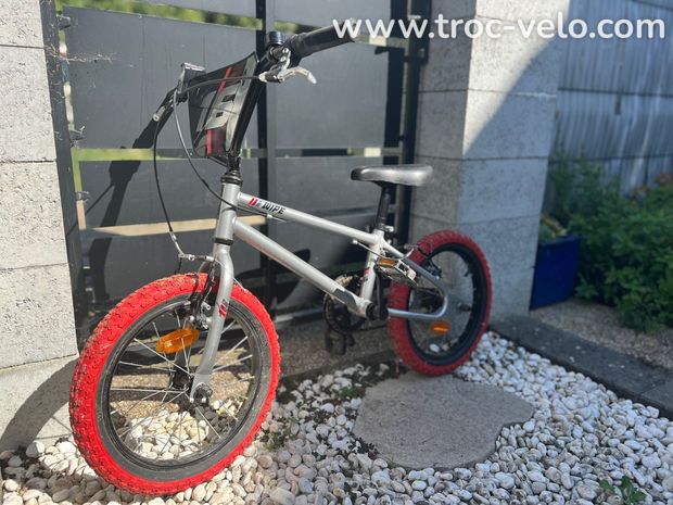 BMX enfant 16´ Wipe 500 Gris 5-7 ans - 1