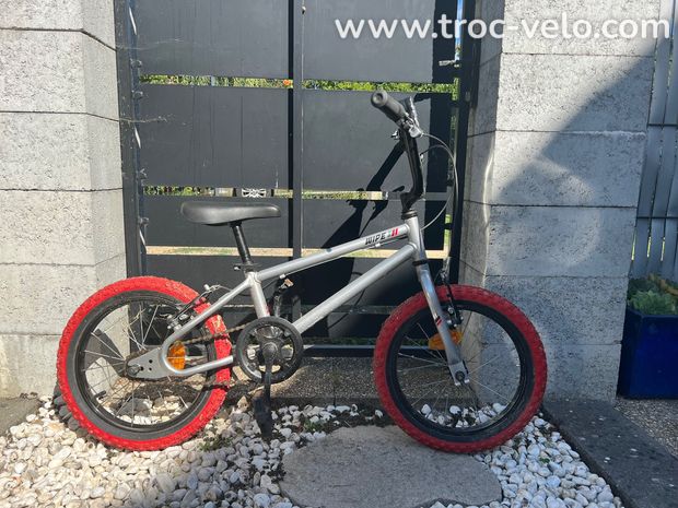 BMX enfant 16´ Wipe 500 Gris 5-7 ans - 4