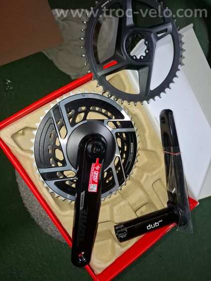 Pédalier Sram Rival 175mm DUB Wide plateaux Red 48/35
