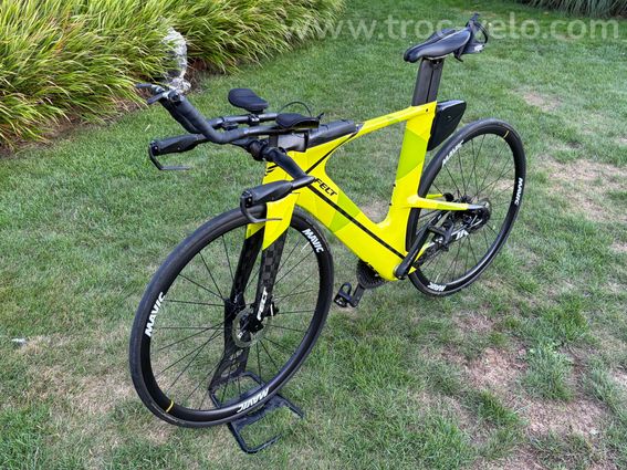 Vélo tri Felt IA Adv 105 (2022) T54 carbone vert chartreuse - 2