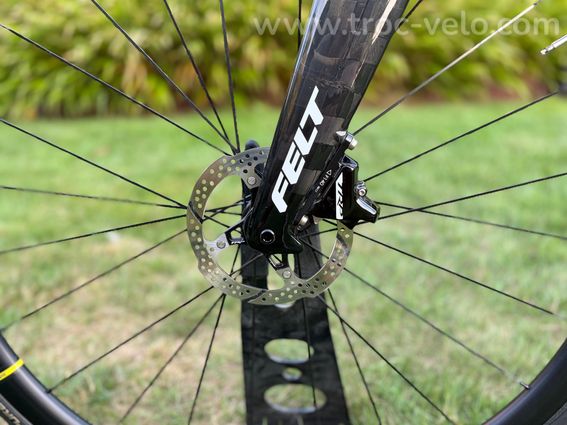 Vélo tri Felt IA Adv 105 (2022) T54 carbone vert chartreuse - 4
