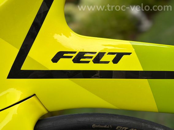 Vélo tri Felt IA Adv 105 (2022) T54 carbone vert chartreuse - 6