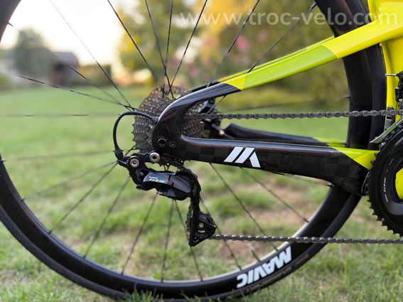 Vélo tri Felt IA Adv 105 (2022) T54 carbone vert chartreuse - 8