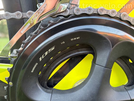 Vélo tri Felt IA Adv 105 (2022) T54 carbone vert chartreuse - 9