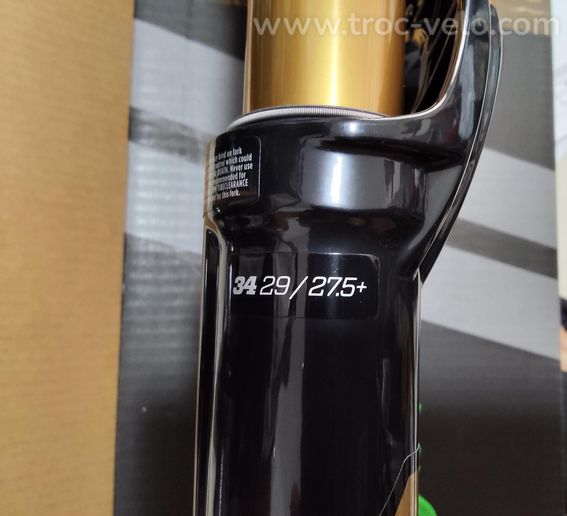 Fourche FOX 34 FLOAT 29 / 27.5+ 130mm Grip X HSC LSC LSR Noir Kashima - 2