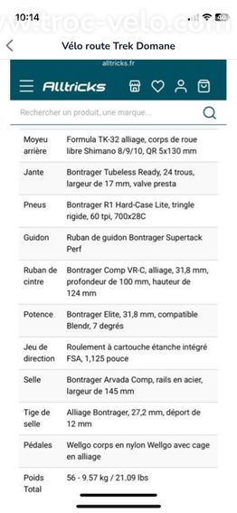 Vélo route trek  - 4