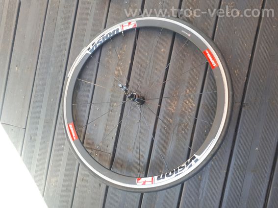 Roue Carbone vision 700C – Frein sur jante – QR – Bon état - 3