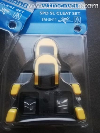 Paire de Cales Shimano Route jaune 6° SM-SH11 SDP- - 2