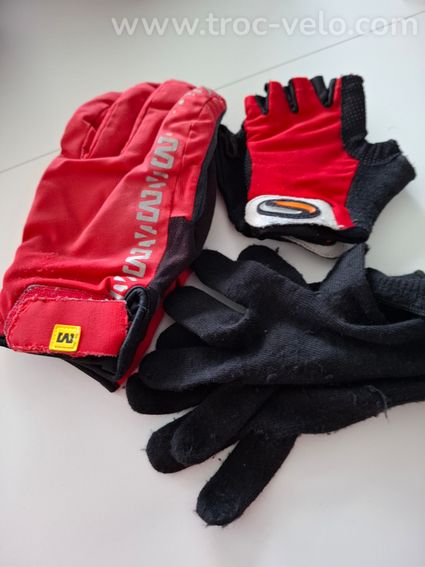 LOT DE GANTS VELO - 2