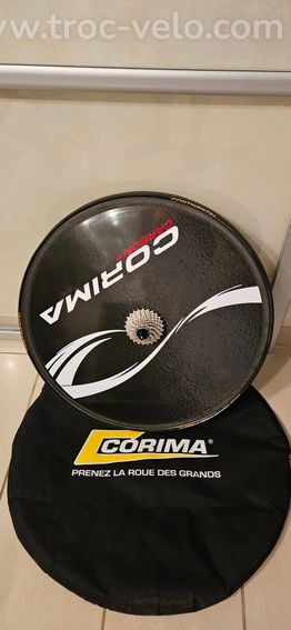 Roue arrière Corima paraculaire CN à boyau corps shimano et à patin