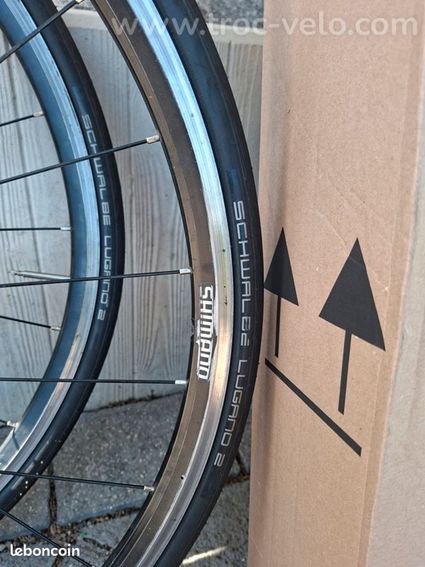 Paire roues route Shimano avec cassette WH-RS100 700 – 10v 16/27 – école de vélo - 2