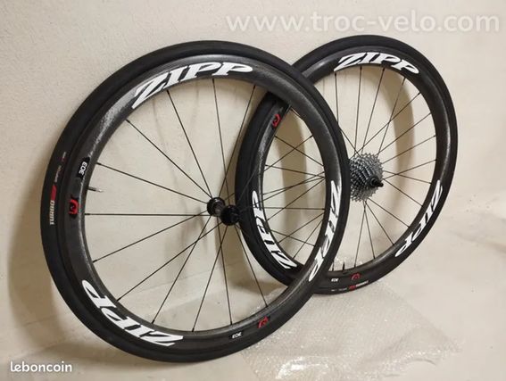 Roues carbone Zipp 303 firecrest à pneus, vélo route course - 3