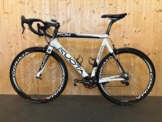 Superbe Kuota KOM EVO XL - Campagnolo Super Record 11v - Corima Aero+ - Très bon état - 2
