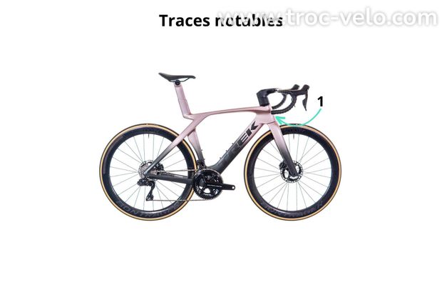 Trek Madone SLR 9 P.One Dura-Ace Di2 12V 700 mm Rose/Anthracite Gén 7 - Vélo d'exposition - 2