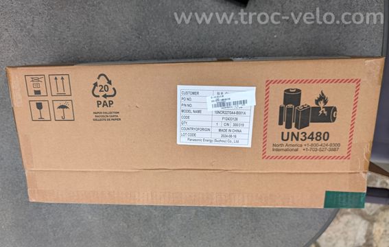 Batterie VTTAE GIANT/LIV ENERGY PACK 800 W - 10