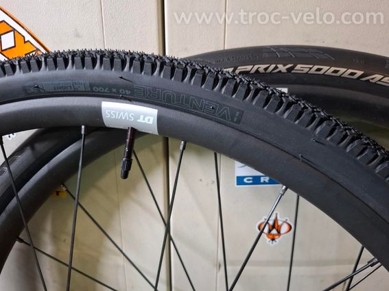Roues DT PR1400 25 alu moyeux Dicut - 2