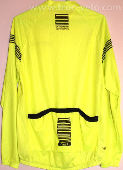 Maillot vélo manches longues - marque "NORTHWAVE" - XXL - jaune fluo - 2