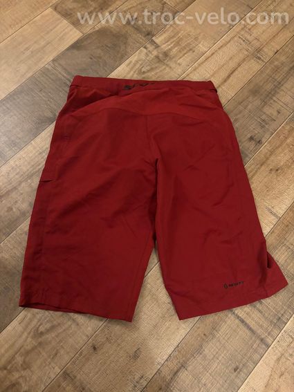 Shorts mixte SCOTT W’S TRAIL VERTIC W/PAD MERLOT RED TAILLE S - 3