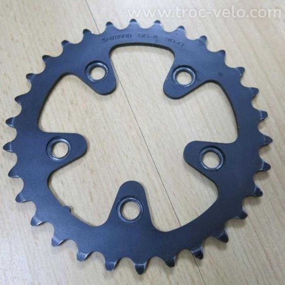 Plateau shimano ultegra noir mat, 30 dents