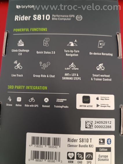 compteur GPS Bryton S810 - 4
