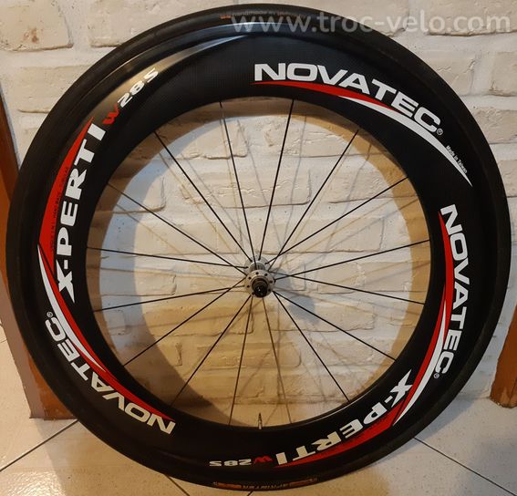 Paire roue carbone NOVATEC 80mm // Patins // Boyaux - 3