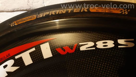 Paire roue carbone NOVATEC 80mm // Patins // Boyaux - 6