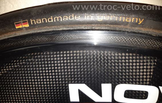 Paire roue carbone NOVATEC 80mm // Patins // Boyaux - 7