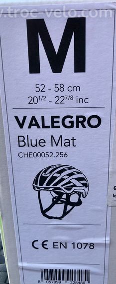 🔵 Casque Route KASK VALEGRO WG11 Marine mât - 4