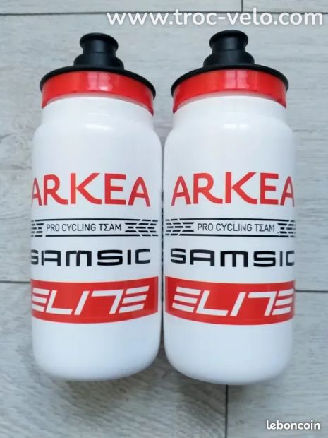 Lot 2 bidons ARKEA 2022 cyclisme vélo route sport hydratation élite fly gourde nutrition - 1