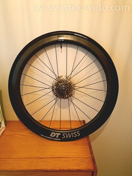 A VENDRE - Paire de roues complètes DT Swiss ERC 1400 Spline 47mm + cassettes 11-30 (et 11-25)