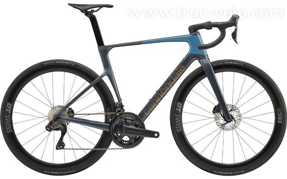 Vélo de route CANNONDALE SuperSix EVO 2 Bleu/Gris – Taille M / 54 – 2026