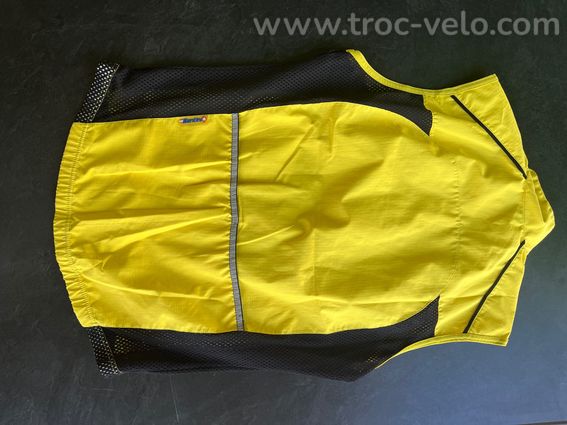Gilet Coupe vent Santini jaune taille M en TBE  - 2