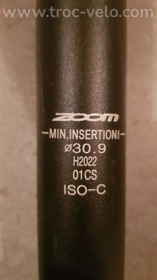 Tige de selle suspendue -ZOOM- diamètre 30.9 - 3