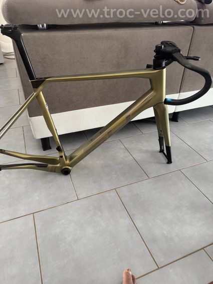 Cadre x road team issue se - oliv metal / chrome silver - 2