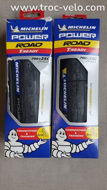 Paire Pneus 700*25C Michelin Power Road TLReady - 1