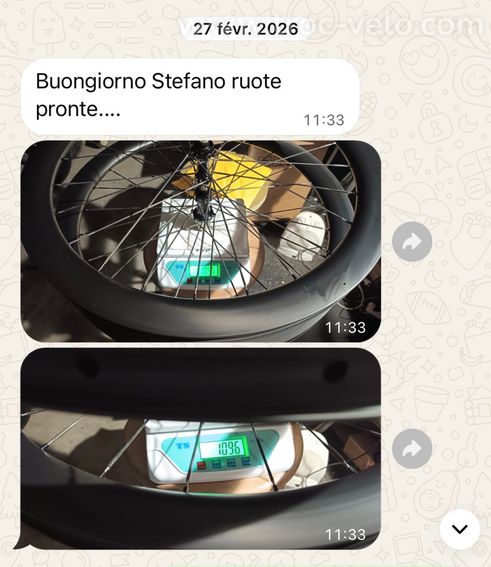 Roues carbone très légère a chambre d’aire  - 4