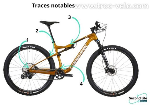 Produit Reconditionné - VTT Tout-Suspendu Lapierre XRM Shimano SLX 12V Gold 2022 - 5