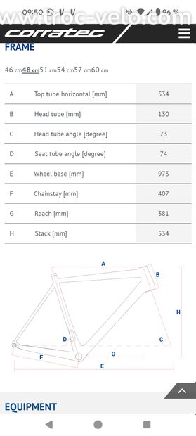 Velo route Corratec CCT EVO RACE - 5