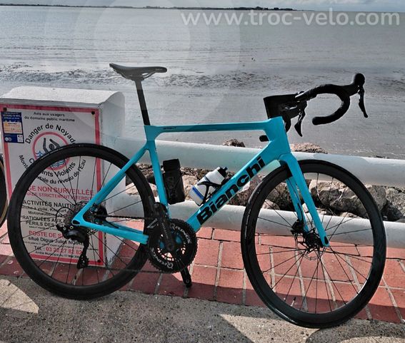 BIANCHI carbon + Capteur de puissance + ROUES CARBON 38mm