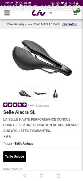 Selle de vélo femme Liv Alacra SL - 1