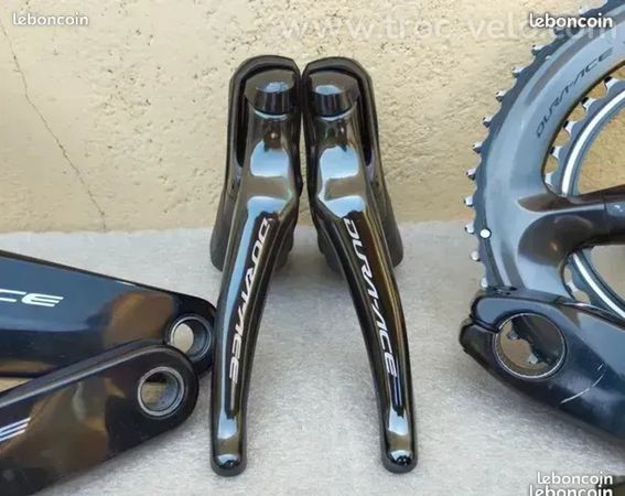 Manettes shimano Dura Ace 9100, leviers, shifters, poignée, groupe, vélo route course carbone  - 4